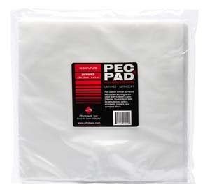 PEC-PAD Lint Free Wipes 9”x9” Extra Large Non-Abrasive Ultra Soft Cloth for Cleaning Sensitive Surfaces. Camera, Lens, Filters, Film, Scanners, Telescopes, Microscopes, Binoculars. (25 Sheets Per/Pkg)