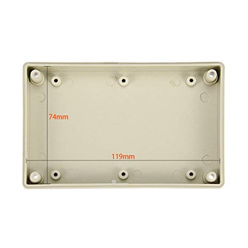 uxcell 125 x 80 x 32.5mm/4.92 x 3.15 x 1.28inch Electronic Plastic DIY Junction Box Enclosure Case