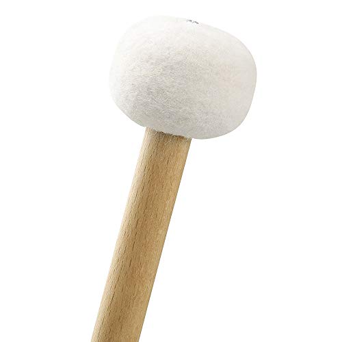 Hacbop 2 Pieces Double Head Drum Cymbal Gong Mallet Soft Hammer Sticks Mallets Rods Felt Hammer 385mm