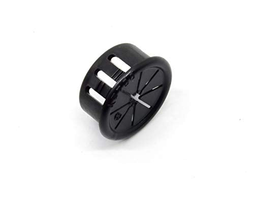 Pkg of 100 - Black Nylon Push in Expandable Grommet 1/2 - Inside Diam 1/2" Max, Outside Diam 55/64", Fits Hole Size 3/4", Panel Thickness 1/32"-1/8"