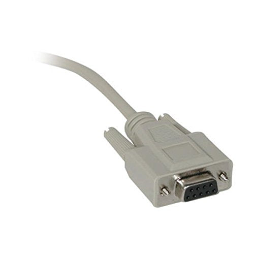 C2G 02447 DB9 Female to DB25 Male Serial RS232 Adapter Cable, Beige (1 Feet, 0.30 Meters)