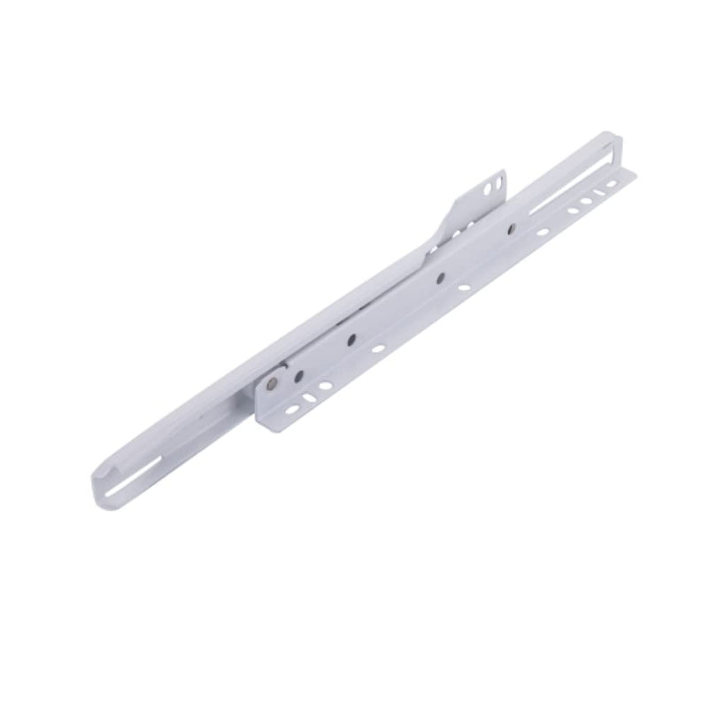 10 in. White Coated Steel Euro Bottom Mount Drawer Slides 10 Inch