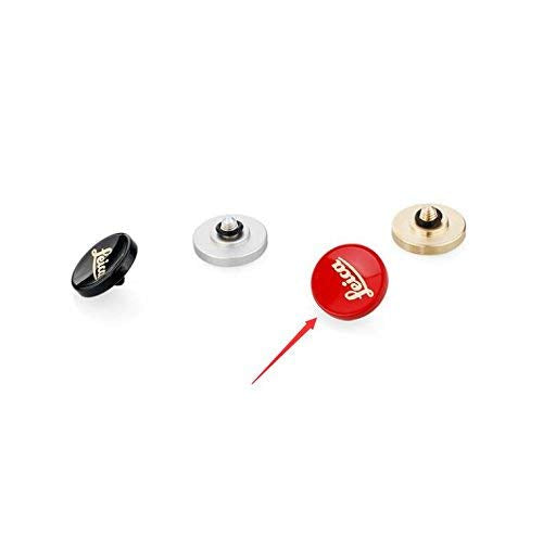 JFOTO Lr-B Metal Brass Red Concave Shutter Release Button Designed for Leica M10, M8, M9, M-E, M9-P, M, M-P, Typ240, M240, M246, Typ246, M262, M-D, M240P, Better Balance & Grip Convenience