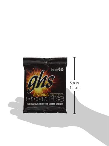 GHS BOOMERS String Set For Electric Guitar - 8-String - GB-L-8 - Light - 010/076