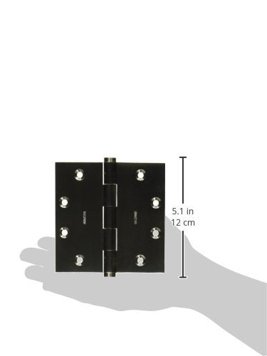 Baldwin 1045056I Square Mortise Hinge, Lifetime Satin Nickel