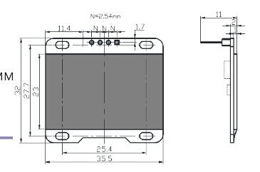 DIYmall 1.3" White I2C IIC Serial 128X64 OLED LCD LED Display Module for Arduino 51 MSP420 STIM32 SCR