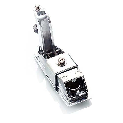 STHang-D 2PCS Compression Latch Lock Trigger Latch Lock, Zinc Alloy Adjustable Lever Hand Operated Compression Latch with Raised Trigger, Non-Locking, Flush Lever Latch (Silver) keyless 2
