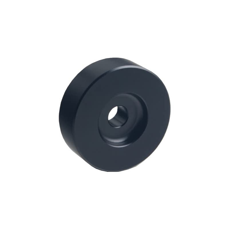 DEWHEL Aluminum 45 RPM Adapter Compatible with 7 inch Vinyl Records Dome 45 Adapter Player Turntable Accessories (Black) Black