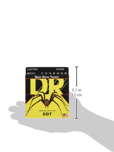 DR Strings DDT : Drop Down Tuning Electric 7 St Ex Heavy