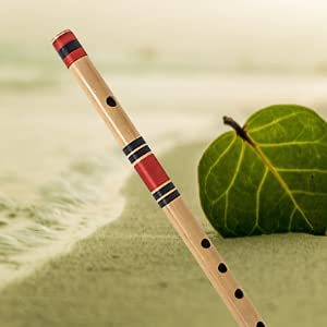 AIBANA Flute Beginners C Natural Medium Right Hand 7 Hole Bansuri Musical Instrument Size 19 inches Best for Beginners Indian Bamboo