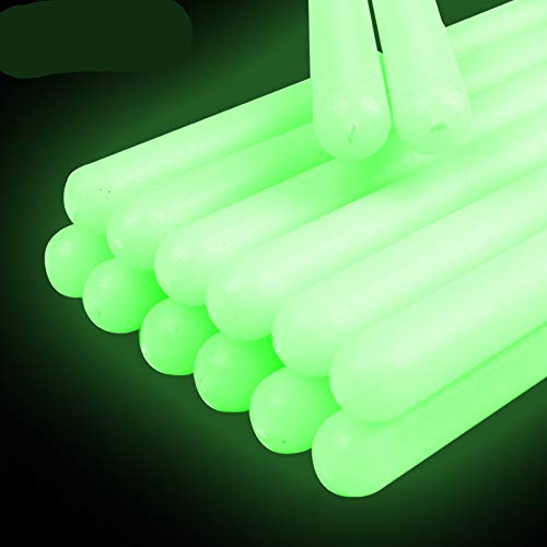 YiPaiSi 5A Luminous Light Up Drum Sticks, Luminous Light Up Drumsticks, Bright Luminous Glow in The Dark Drumsticks, Bright Light Up Drum Sticks (Green)