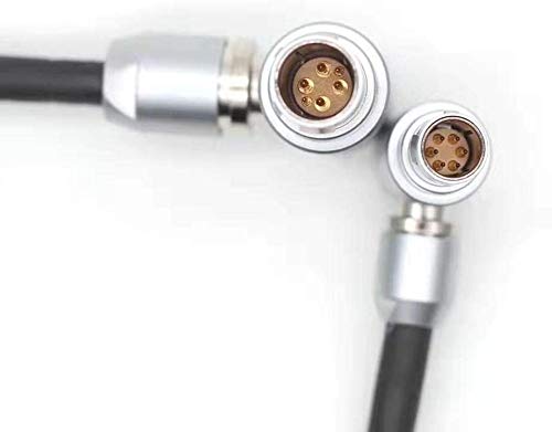 HangTon Control Power Cable for DJI Ronin 2 Right Angle 6-pin to DJI 6 pin Motor Focus 30'' (30 inch) 30 inch