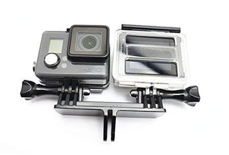 Williamcr Dual Twin Mount Adapter for GoPro Hero 10/9/8/7/(2018)/6/5/4 Black,Hero 3+,DJI Osmo Action,AKASO/Campark/YI Action Camera