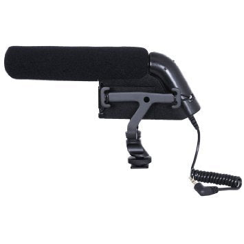 Movo VXR5000 Shotgun Condenser Video Microphone - All-Metal Build with High-Pass Filter, Foam and Furry Windscreens, Case - for Canon, Nikon DSLR Video Cameras