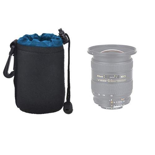 [AUSTRALIA] - Small Neoprene Soft Lens Pouch for Nikon AF-S Nikkor 35mm f/1.8G DX Lens, Nikon AF-S Nikkor 50mm f/1.8G Lens Zoom-Nikkor Lens & More 