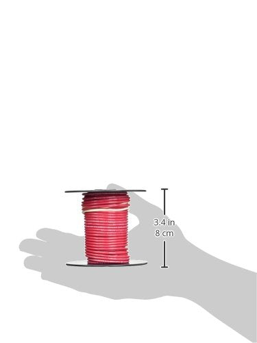 Southwire 22957551 50-Feet 14-Gauge Stranded Thermoplastic, High Heat Resistant Nylon Jacket THHN Multi-Purpose Building Wire, Red