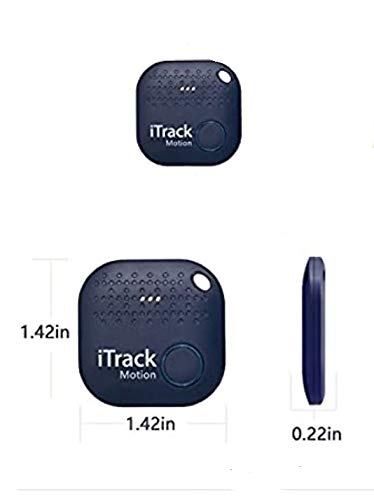iTrack Motion Key Finder, Bluetooth Wireless Keys Phone Tracker Locator Smart Two Way Anti-Lost Device for USB Drive, pad, Keychain, Wallet, Bags, Purse, Luggage and Hotel Door