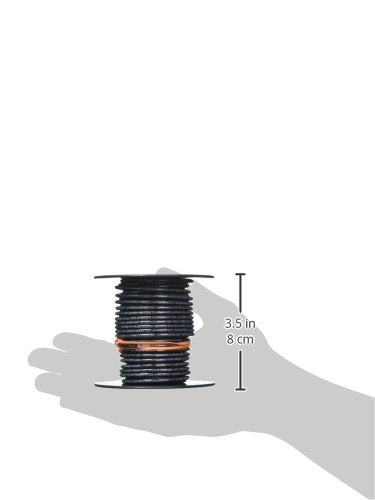 Woods 11587337 50' 12SOL BLK THHN Wire, 12 Guage