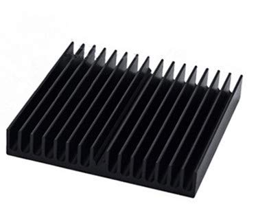 LuoQiuFa Heatsink 60 x 60 x 10 MM / 2.4''x 2.4''x 0.4'' Aluminum Radiator Circuit Board Heat Sink Heatsink Cooling Cooler Fin - Black