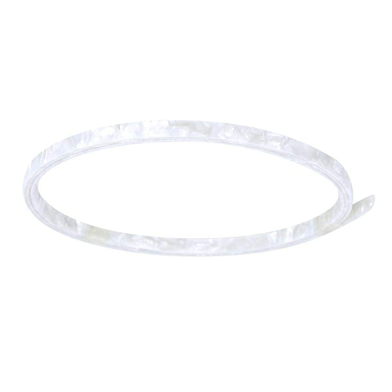 Bnineteenteam 5Pcs Guitar Binding Purfling, 6mm Width Celluloid White Pearl Guitar Binding Purfling for Acoustic Guitar Classical Guitars