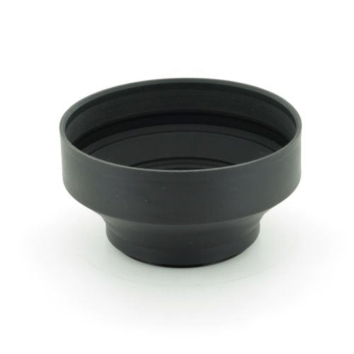 Zykkor 77mm Universal Telematic Wide/Zoom 3 Position Rubber Lens Hood