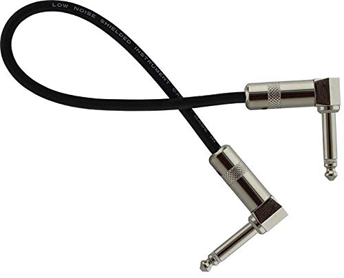 [AUSTRALIA] - StageMASTER SEGLL-2 2-Feet Instrument Right Angle 1/4-Inch Connectors for Foot Effect Pedals 