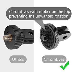2 PCS Aluminum Camera Tripod Adapter 1/4"-20 Conversion Adapter Mount Compatible with Gopro Action Cameras insta360 and Other Standard 1/4 Accessories, 1/4 Camera Mount Adapter for GoPro Ecosystem 2 PCS