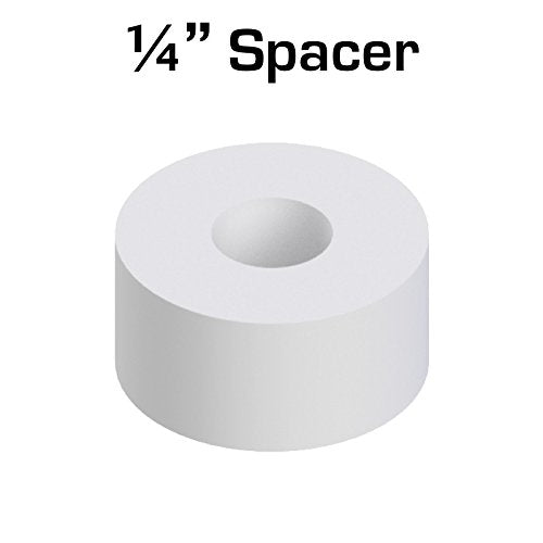 Nylon Spacer 1/4" Thick, 1/2" OD 0.194" ID, 50 Pack for VEX Robotics