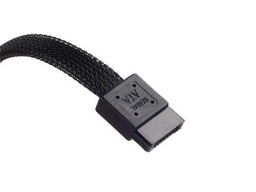 Silverstone Tek 180 Degree SATA III Cable with Non-Scratch Locking Mechanism (CP07)