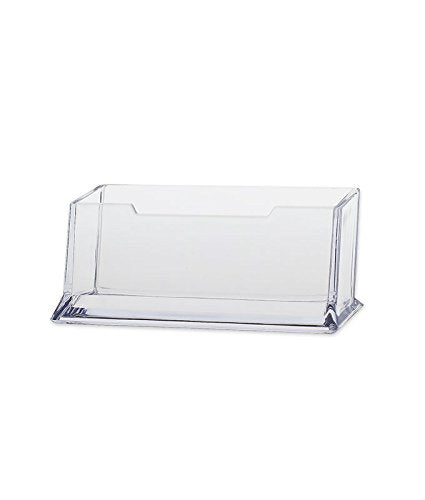 Source One Extra Deep Acrylic Business Card Holder, Clear (XDEEPCLRBC)