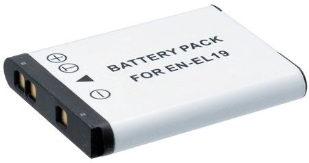 EN-EL19 Battery for Nikon Coolpix S7000, S33, S6900, S3700, S100, S2500, S2700, S2750, S3100, S3200, S02, S32, S3600, S5300, S6500, S6800, S5300, S32, S3600 Camera + eCostConnection Microfiber Cloth