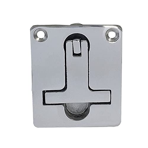 ISURE MARINE Boat Latches Stainless Steel Latch Hatch Rectangle Pull Marine Boat Flush Pull Hatch Latch Locking Lift Handle Rectangle Deck Hatch - Non Locking