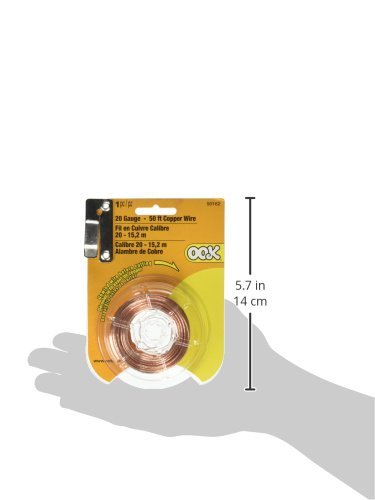 OOK 50162 20 Gauge, 50ft Copper Hobby Wire 1
