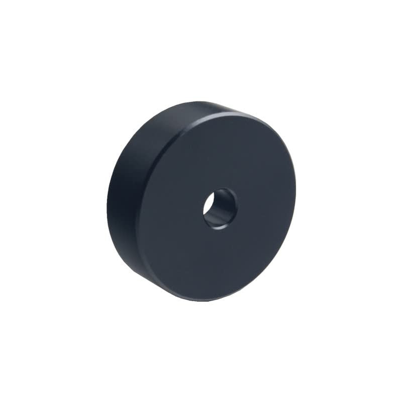 DEWHEL Aluminum 45 RPM Adapter Compatible with 7 inch Vinyl Records Dome 45 Adapter Player Turntable Accessories (Black) Black