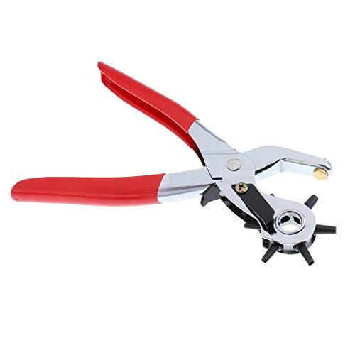 3 Pieces Revolving Hole Punch&Eyelet Plier &Press Snap Plier with Eyelets Grommets and Pliers (B)