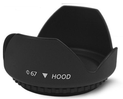 67mm Tulip Flower Lens Hood for Canon Rebel T6i, T6s, T7i, EOS 80D, EOS 77D Cameras with Canon EF-S 18-135mm is STM Lens