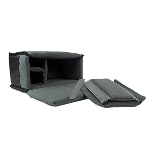 DRF Camera Case Insert Shockproof DSLR Camera Padded Storage Bag Anti-Scratch BG167 (Grey) 167Gray