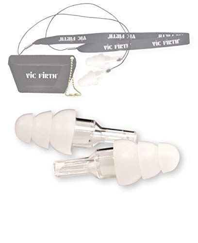 Vic Firth VICEARPLUG High-Fidelity Hearing Protection- Large Size (WHITE)