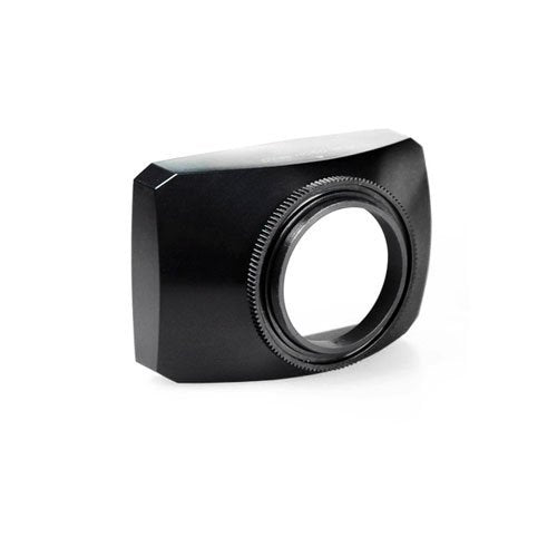 Mennon 37mm 16:9 Wide Angle Video Camera Screw Mount Lens Hood with White Balance Cap, Black