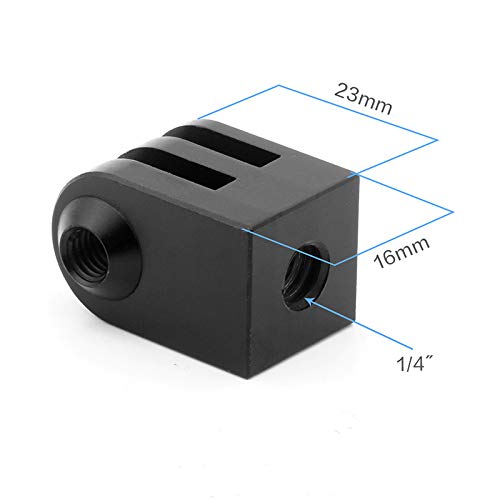 [AUSTRALIA] - 2 Pcs Aluminum Tripod Mount Adapter for GoPro Hero 4 5 6 7 8 9 Black Silver Session, AKASO/Campark/YI & Other Cameras 
