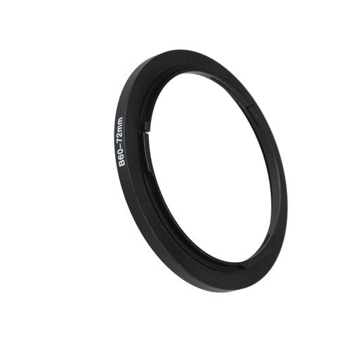 Fotodiox Bayonet 60 B60-72mm Step Up Filter Adapter Ring for Hasselblad, Anodized Black Metal Filter Adapter Ring 60-72mm