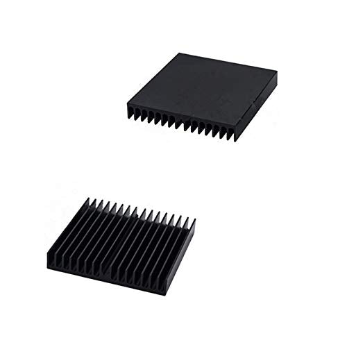 LuoQiuFa Heatsink 60 x 60 x 10 MM / 2.4''x 2.4''x 0.4'' Aluminum Radiator Circuit Board Heat Sink Heatsink Cooling Cooler Fin - Black