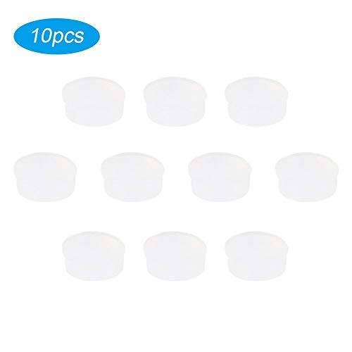 Vbest life 10Pcs Flute Hole Plug,Rubber Replacement Kits Musical Instrument Accessories Flutes Repair Parts Accessories 7x2.5mm Transparent