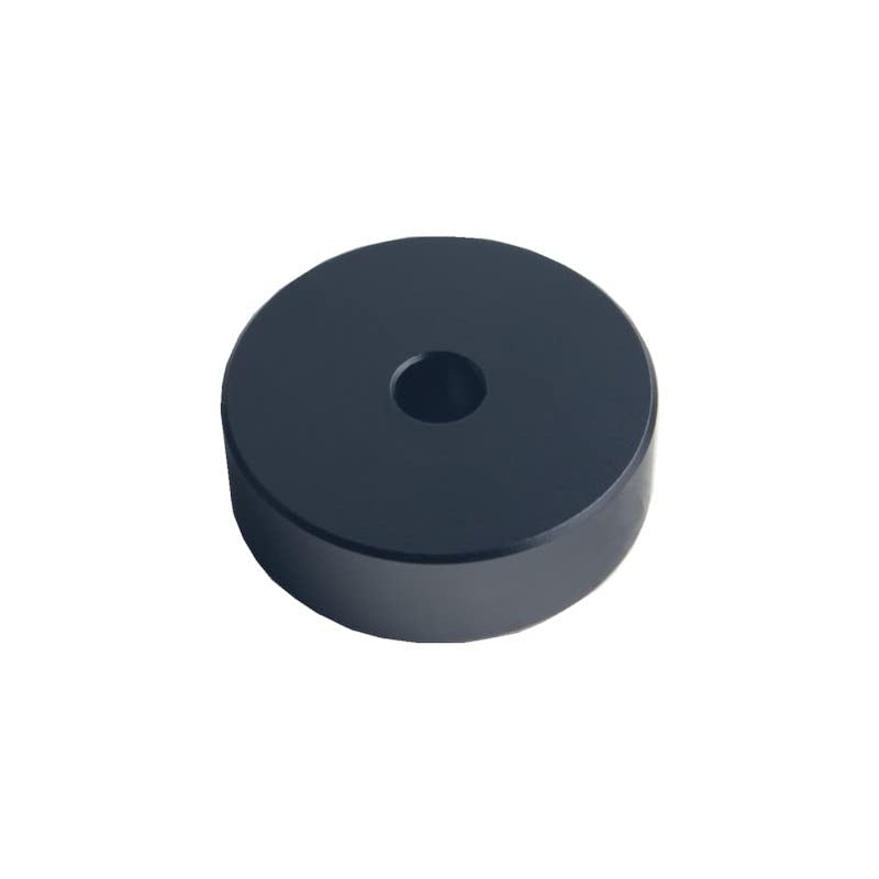 DEWHEL Aluminum 45 RPM Adapter Compatible with 7 inch Vinyl Records Dome 45 Adapter Player Turntable Accessories (Black) Black