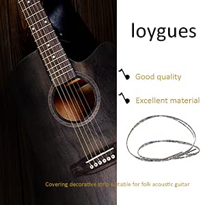 6mm Celluloid Bindings Purfling Strips for Folk Acoustic Guitar Abalone shell