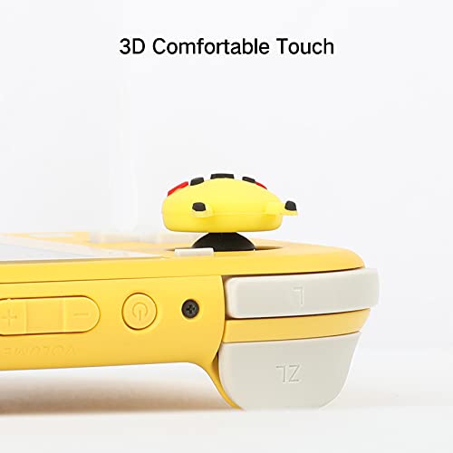 PERFECTSIGHT Cute Thumb Grip Caps 4PCS Compatible with Nintendo Switch & Switch Lite,Soft Silicone Cover for Joy-Con Controller (Kirby)