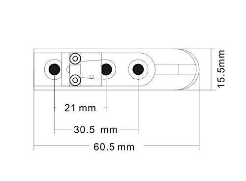 Timiy Set of 5 Bass Individual Bridge Guitar String Container