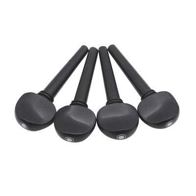 JinQu 4Pcs Violin Tuning Pegs 4/4 Size Ebony Violin Pegs