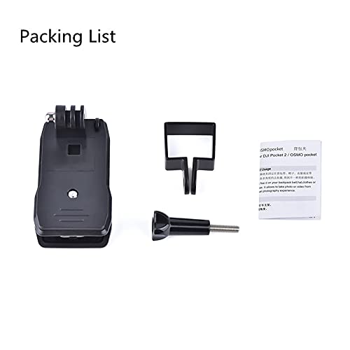 STARTRC 360° Rotation Pocket 2 Backpack Mount for DJI osmo Pocket Clip/DJI Pocket 2 Clip/Pocket 2 Exclusive Combo Accessories