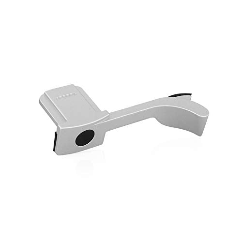 JFOTO LQs-G Thumbs Up Grip Designed for Leica Q Typ 116 Better Balance & Grip Convenience, Camera Silver Metal Hand Hot Shoe Grip, Newest Version securely The Camera